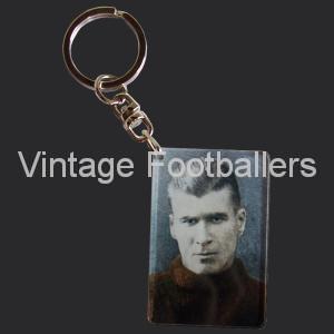 Personalised Vintage Footballer Acrylic Key Chain